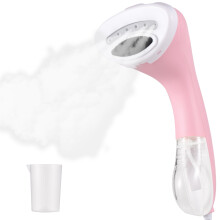 Clothes Steamer 1100W 20s Fast Heatup Handheld Garment Steamer with 150ml Detachable Tank for Travel and Home Pink