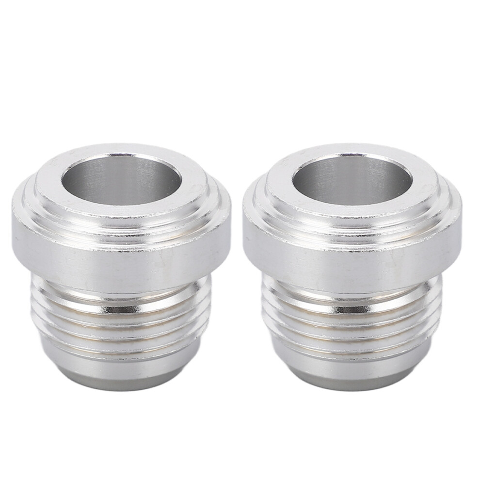 2Pcs An12 Fuel Line Fitting Adapter Weld On Bung 6061-T6 Aluminum 8461381703188