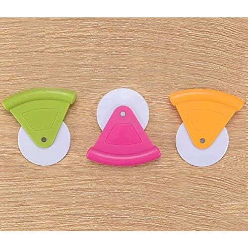 Pizza Cutter Wheel Set with Sharp Durable Blade, Plastic Handle, Dishwasher Safe, 3 Pcs 2