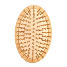 Wooden Hair Brush with Gentle Detangling and Scalp Massage, Paddle Comb for Curly and Straight Hair