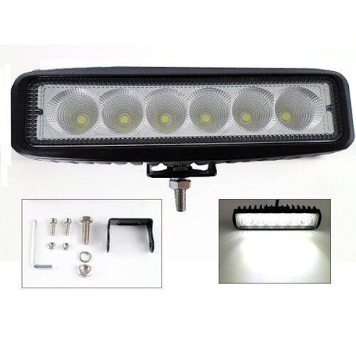 Led 18w work light - reversing light 12 - 24V mini led flood light Black