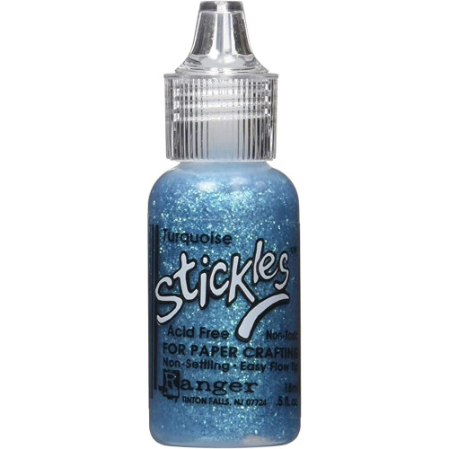 Κόλλα Glitter Ranger Stickles 0,5oz Τυρκουάζ 1 συσκευασία των 3 τεμαχίων