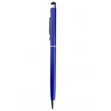 Penna a sfera blu, stilo capacitivo per touchscreen, tablet, business, universale, uomo 2 in 1