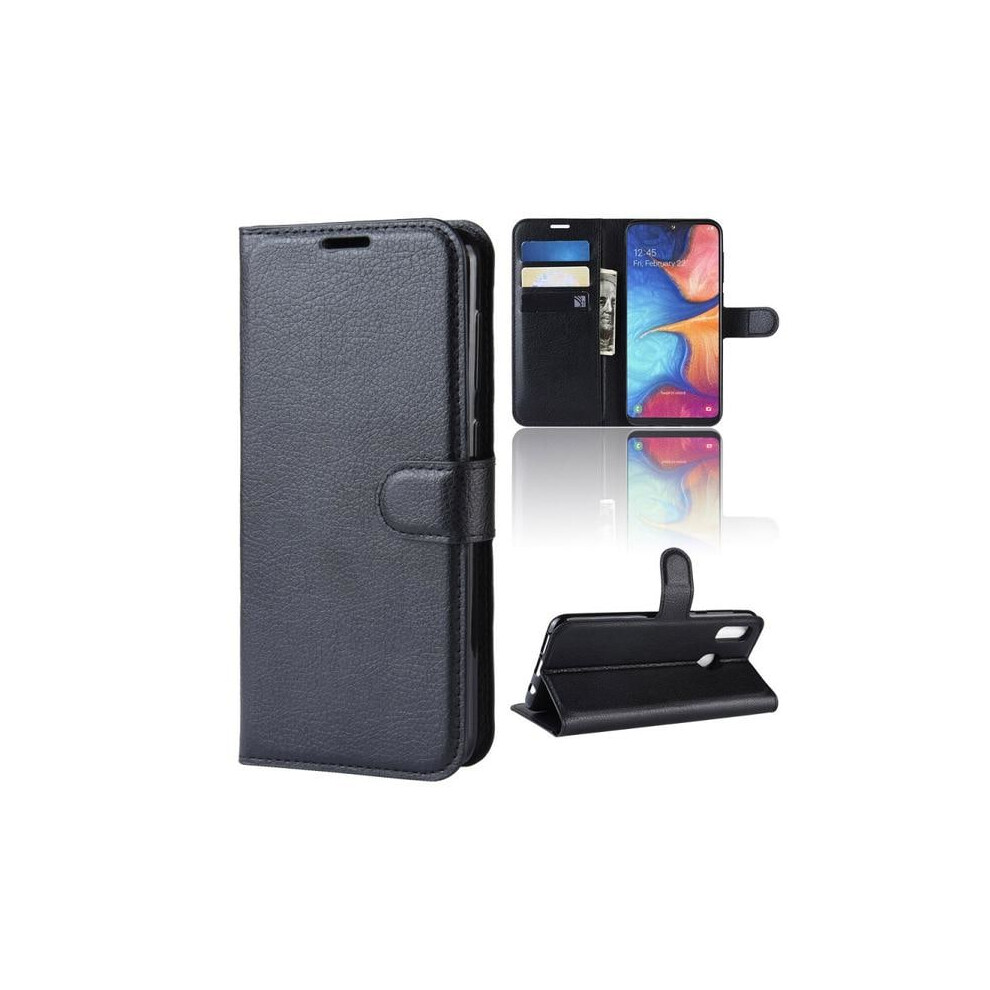 Wallet Case Compatible With Samsung Galaxy A20e - Black 9773935786738