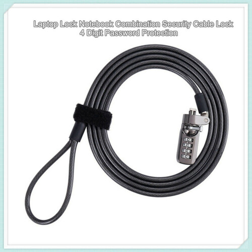 1 Pcs Laptop Notebook Cable Lock 4 Digit Password Lock & 1 Pcs 4 Digital Universal Lock USB Laptop Security Cable Lock 2