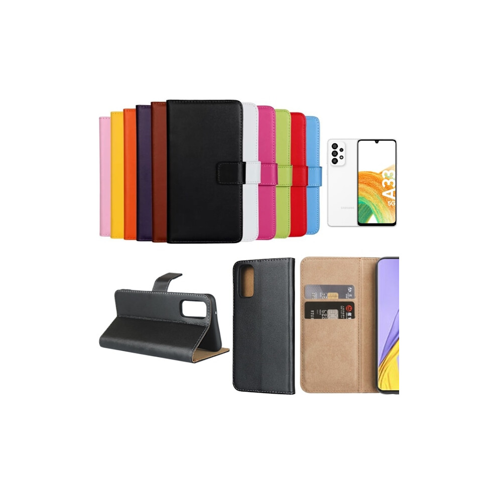 Compatible With Samsung Galaxy A33 5G Wallet Case Mobile Phone Shell - Choose: Orange 9773935786868