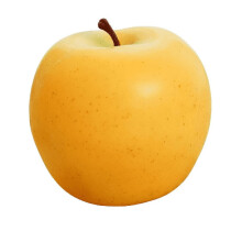 Namzi12 peças de maçãs amarelas artificiais realistas, decoração de frutas falsas realistas, decoração de cozinha e casa, adereços para
