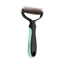 Christmas Savings Clearance! FELTREE Pet Knotting Comb, 2 Sided Dematting Tool for Cats & Dogs, Slicker Brush Compatible with Medium to Long Hair