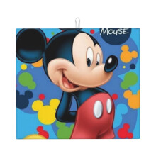 Alfombrilla escurridora de platos de Mickey Mouse para encimera de cocina, alfombrilla de microfibra, almohadilla de secado rápido y absorbente.