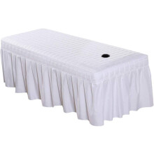 1 Stück 190 x 80 cm Bettrock (nur Bettbezug) für Kosmetik- und Massageliegen, einfarbig, für Spa-Liegen, inklusive Bettrock
