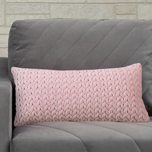 Funda de cojín rectangular decorativa sólida de 11.8*19.6 pulgadas, funda de almohada DIY 2