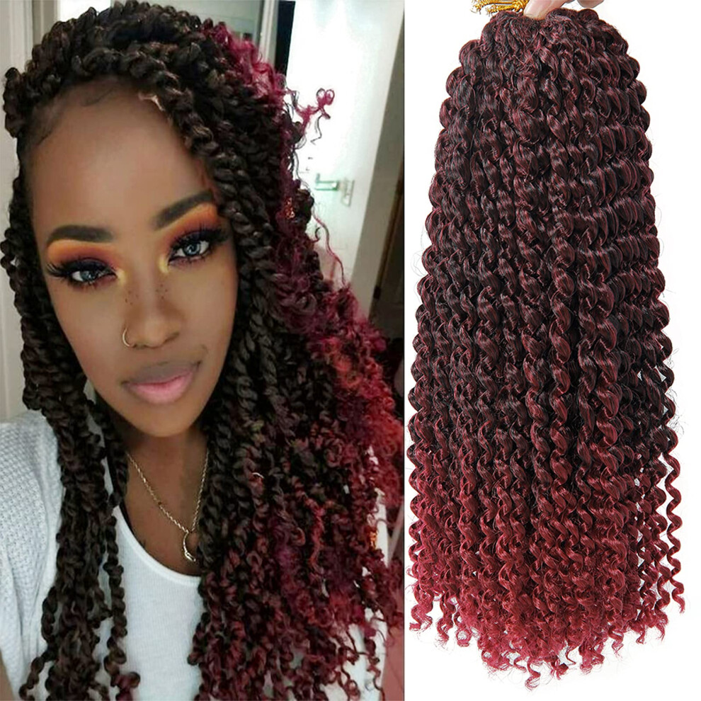 Unisex Black Twist Braiding Hair 30 Inch Preseparated Natural Afro Twist Crochet Hair For Women