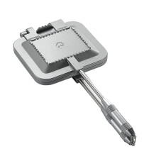 Outdoor Sandwich Baking Pan Dual-Sides Sandwich Baking Machine Multifunctional Camping Picnic Breakfast Clamp Tray