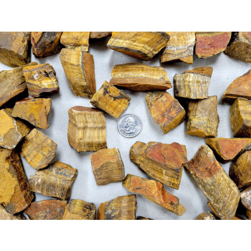 Κρύσταλλοι Tiger Eye σε χύμα μορφή, ακατέργαστοι πολύτιμοι λίθοι ανά λίβρα για Reiki 1