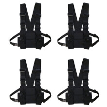 4X Radio Walkie Talkie3Pocket náprsní brašna postroj se zipem pro