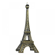 Prettyui-1pc Statuette Tour Eiffel Paris couleur bronze, figurine vintage, décoration intérieure
