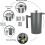 Grade Stainless Steel French Press Coffee Maker 2 Extra Filter 4