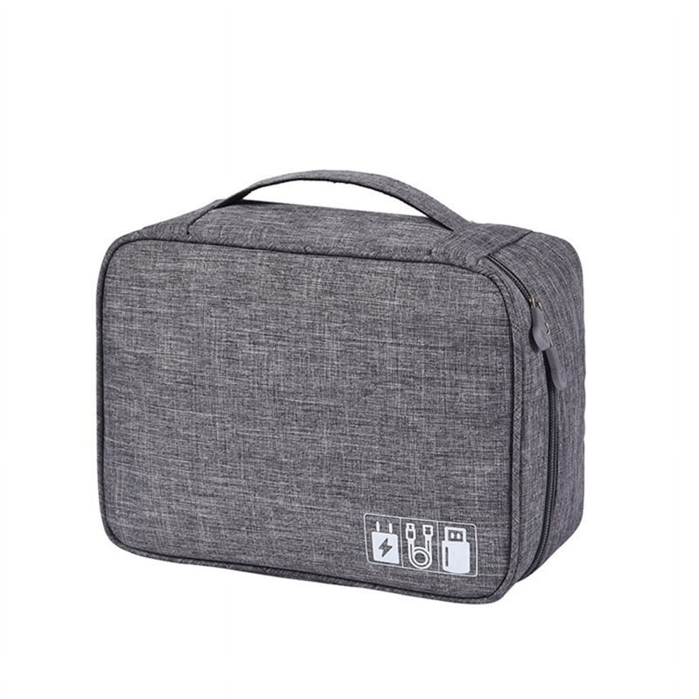 2Pcs Cable Storage Bag Waterproof Digital Electronic Organizer Travel Cable Bag Portable Usb Data Line Storage,A 9389440375734