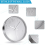 2X Premium Silver Wall Clock, Wall Decoration, Modern Silent Wall Clock for Home Office Kitchen (25cm, Silver) 4