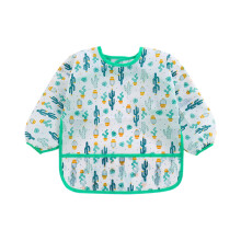 OAVQHLG3B long sleeved baby and Toddler Bib, waterproof, cartoon pattern, baby gift (6-36 months)