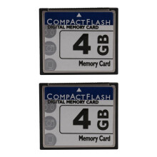 2X Επαγγελματική κάρτα μνήμης Compact Flash 4GB (Λευκή & Μπλε)