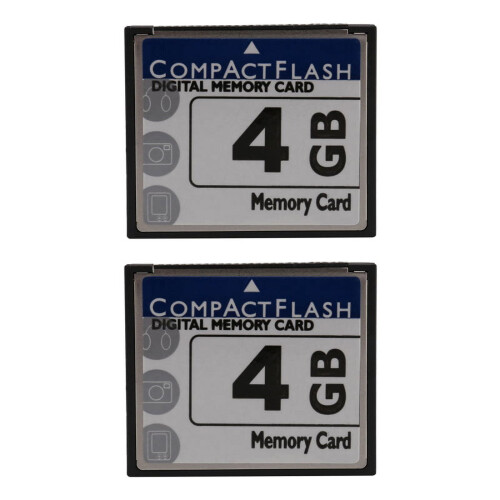 2X Επαγγελματική κάρτα μνήμης Compact Flash 4GB (Λευκή & Μπλε)