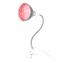 Aparelho de terapia com luz vermelha com suporte para lâmpada, lâmpada LED de terapia com luz infravermelha próxima para rosto e corpo,