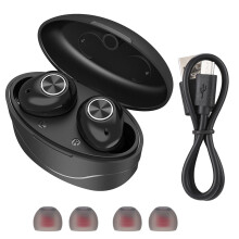 Bluetooth 5.3-ørepropper HiFi-lydkvalitet med støyreduksjon Smart berøringskontroll Trådløst ladeetui Ergonomisk passform for sport, pendling og