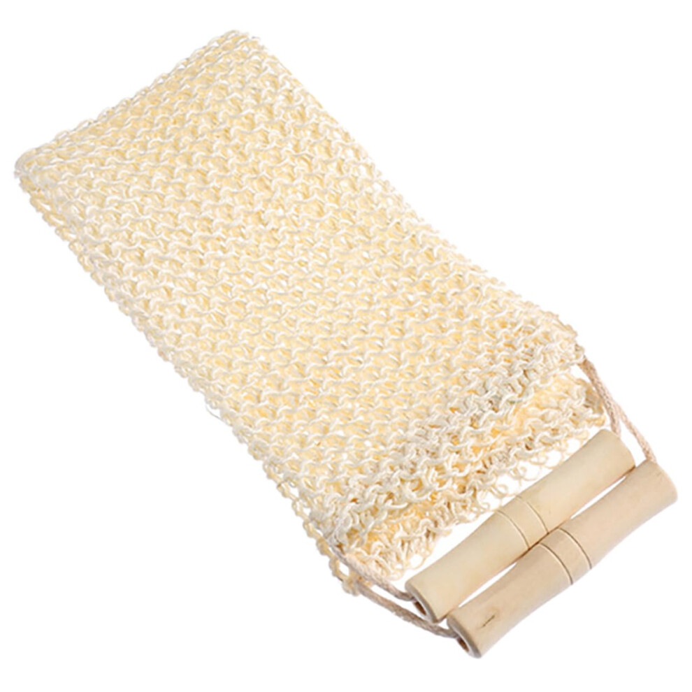DoubleSided Back Scrubber for Shower with Long Reach, Effective Exfoliating Bath Towel for Spa