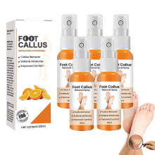 Foot Callus Remover Spray with Orange Oil, Instant Foot Peeling for Dry Skin, 30ml, 5pcs