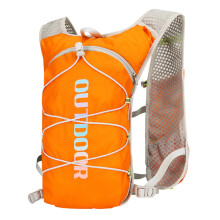 Hydration Backpack with Reflective Strips, Breathable LeakResistant Vest for Running Hiking Orange