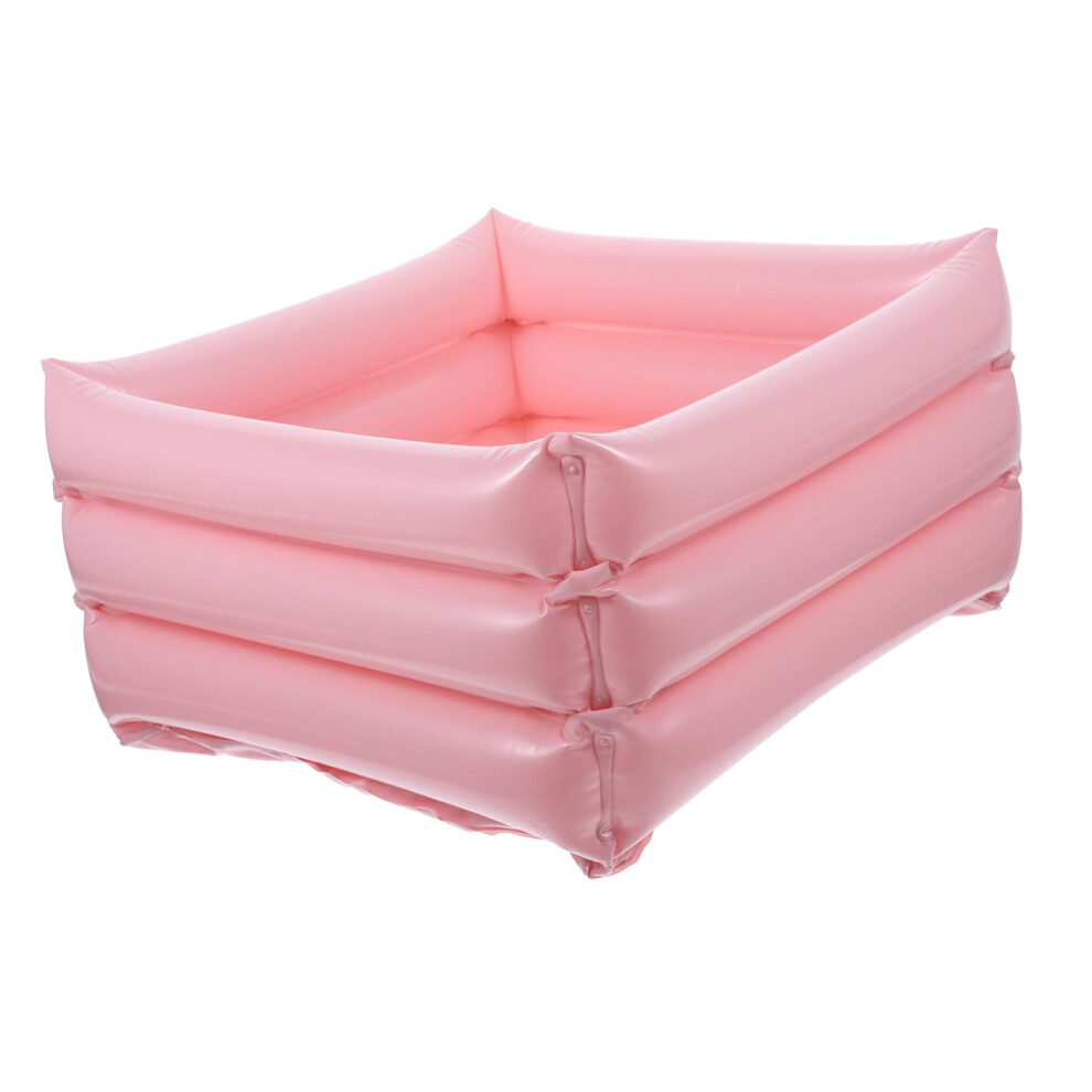 Portable Foot Bath Inflatable Soaking Tub Collapsible PVC Basin for Travel Camping and Home Use