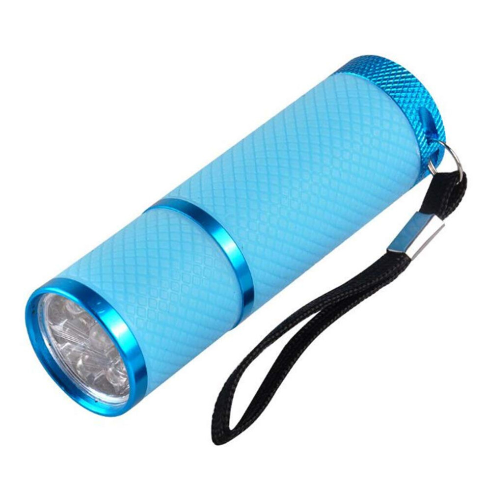 Light Uv Flash 395Nm 9Led Bright For Gel Nail Curing And Fluorescent Material Detection