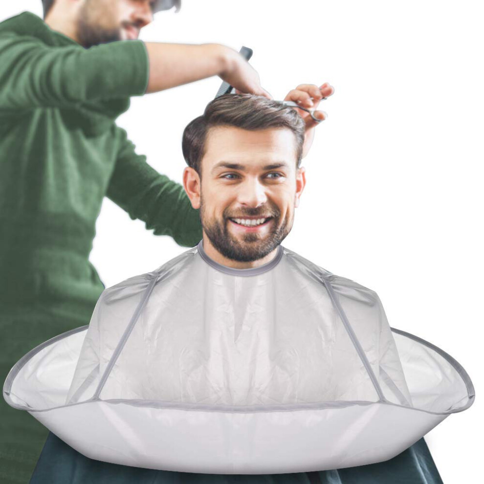 Barber Cape Hair Cutting Cape with Hair Catching Design, Foldable Umbrella Style for Beard Trimming