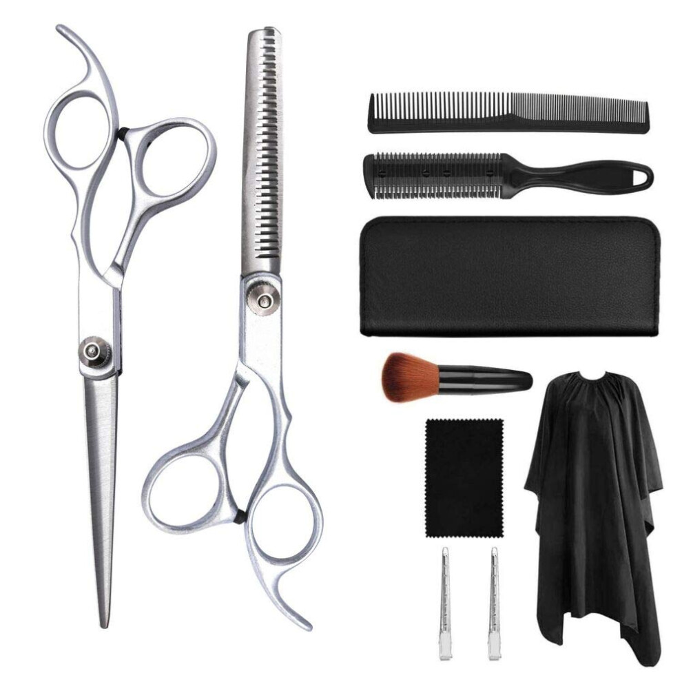 Professional Hair Cutting Scissors 6 Inch Surgical Stainless Steel Barber Shears Ergonomic Grip Razor Edge