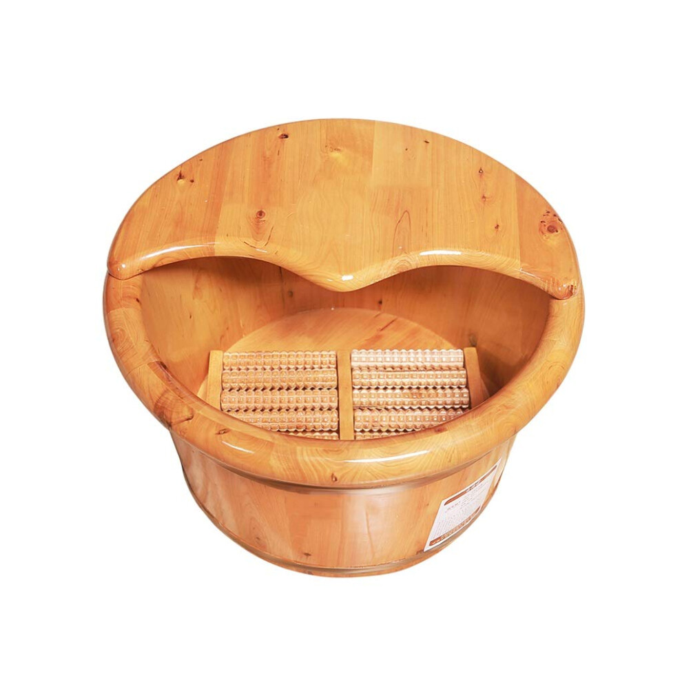 Cedar Wooden Foot Soak Tub Large Capacity Barrel for Full Foot Soaking Durable Thickened Design