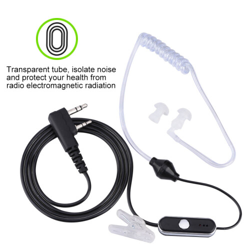 Ακουστικά Walkie Talkie με μικρόφωνο Universal2Pin ακουστικό σωλήνα ακουστικά απομόνωσης 2