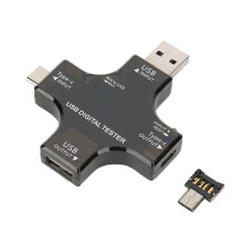 USB-C digitalt multimeter, motstands- og temperaturmåler med hurtigladefunksjon, spennings- og strømmåler for ditt teknologiarsenal