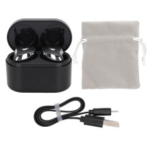 Smarta trådlösa hörlurar med pekfunktion, Bluetooth 5.0, HiFi, titanmembran, brusreducering, bekväm passform, bärbar laddningsfack, falltåliga