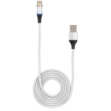 Magnetický nabíjecí kabel QC3.0 s otočením o 540 stupňů, LED indikátorem, nylonový opletený rychlonabíjecí kabel s podporou přenosu dat