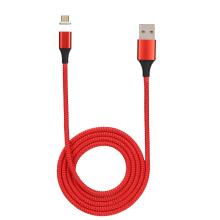 Hållbar snabbladdningskabel för Lightning, MFi-certifierad flätad nylon, 3A laddning, 480 Mbps synkronisering, universell kompatibilitet, kompakt