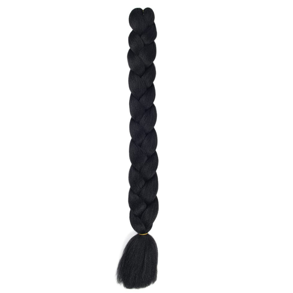 Unisex Ombre Braiding Hair Extensions 41 Inch Jumbo Crochet Braids Two Tone Synthetic For Twist