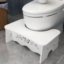Hocktoilette für Erwachsene, Stuhlhocker für die Hocke, stabiler Tritthocker, abnehmbares Holz-Kunststoff-Verbundmaterial, leicht zu reinigen