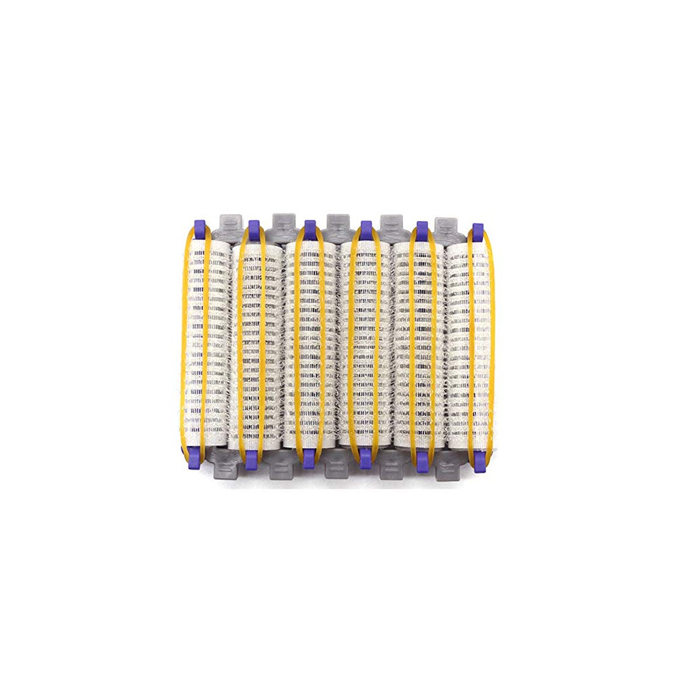 Small Size 24Pcs Nylon and Loop Hair Rollers Set, Hair Curlers Perm Rods with Rubber Bands