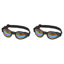 Dog Sunglasses Pet Supplies for Dogs Black Small Puppy Protection Anti-fog 2 Pc