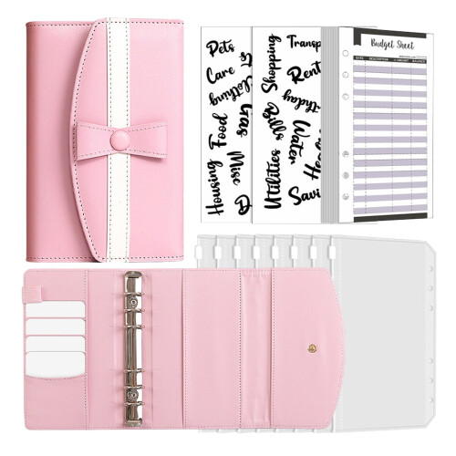 Creative Splice A6 Ledger Zipper Bag Macaron Color Budget