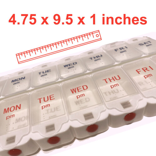 Pilulier générique adapté à l'arthrite, matin/soir 2