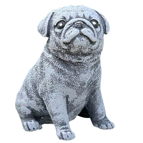 Άγαλμα Melotizhi Διακόσμηση Κήπου Άγαλμα Pug Διακόσμηση Κήπου Χειροτεχνίες από Ρητίνη
