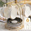 Nordic Home Kitchen Επιτραπέζια Θήκη για Κούπες Καφέ, 6 Βάσεις για Κύπελλα, Χρυσές 1