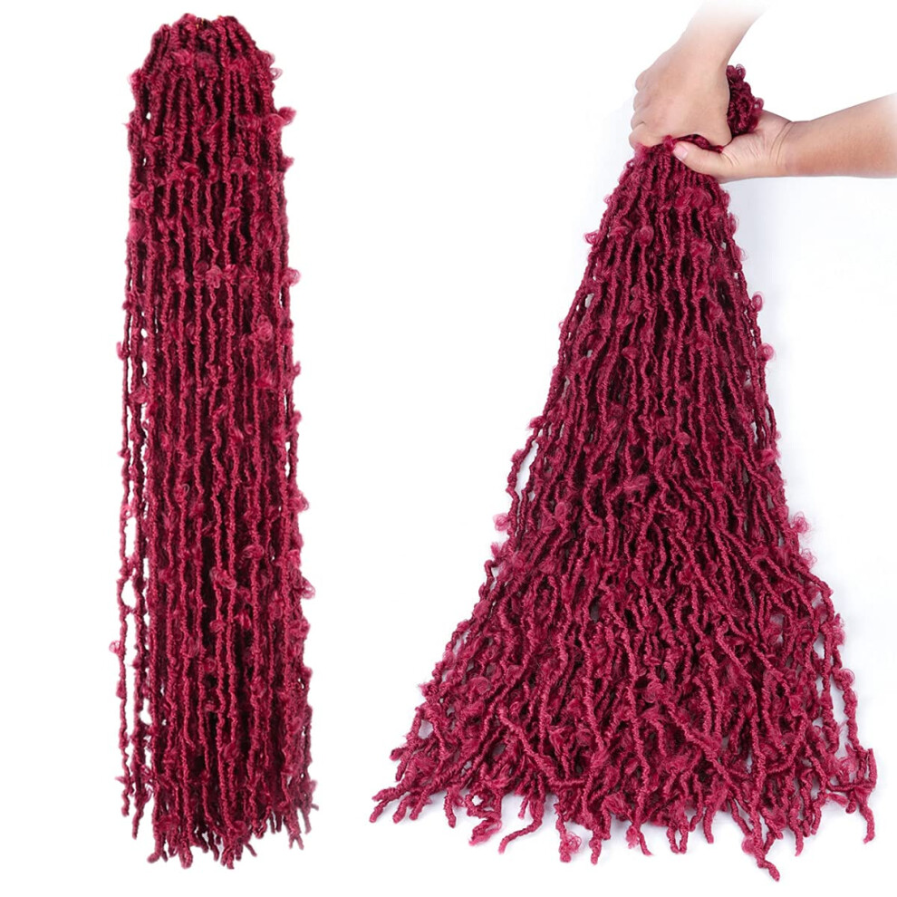 Unisex 36 Inch Butterfly Locs Crochet Hair Extensions, Super Long Pretwisted Distressed Braids, #Bug Color